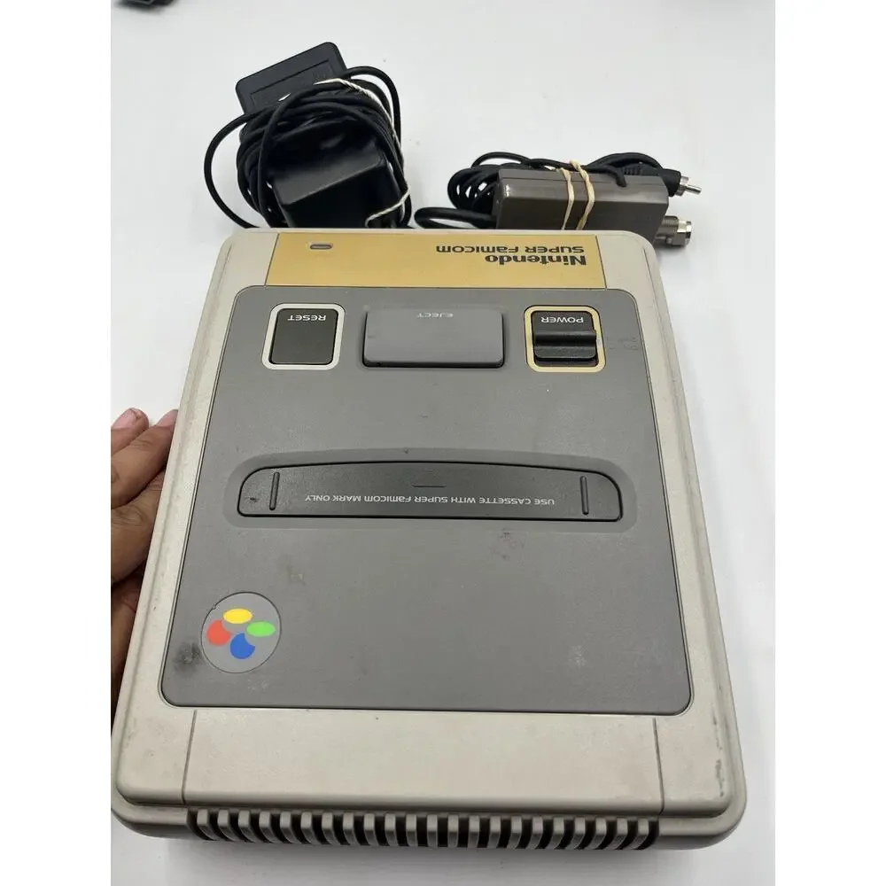 Super Famicom Console SHVC-001 Japan Tested and Working 2 Controllers + Cords